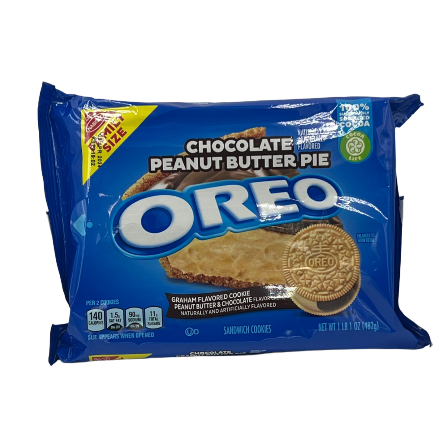 Oreo Chocolate Peanut Butter Pie